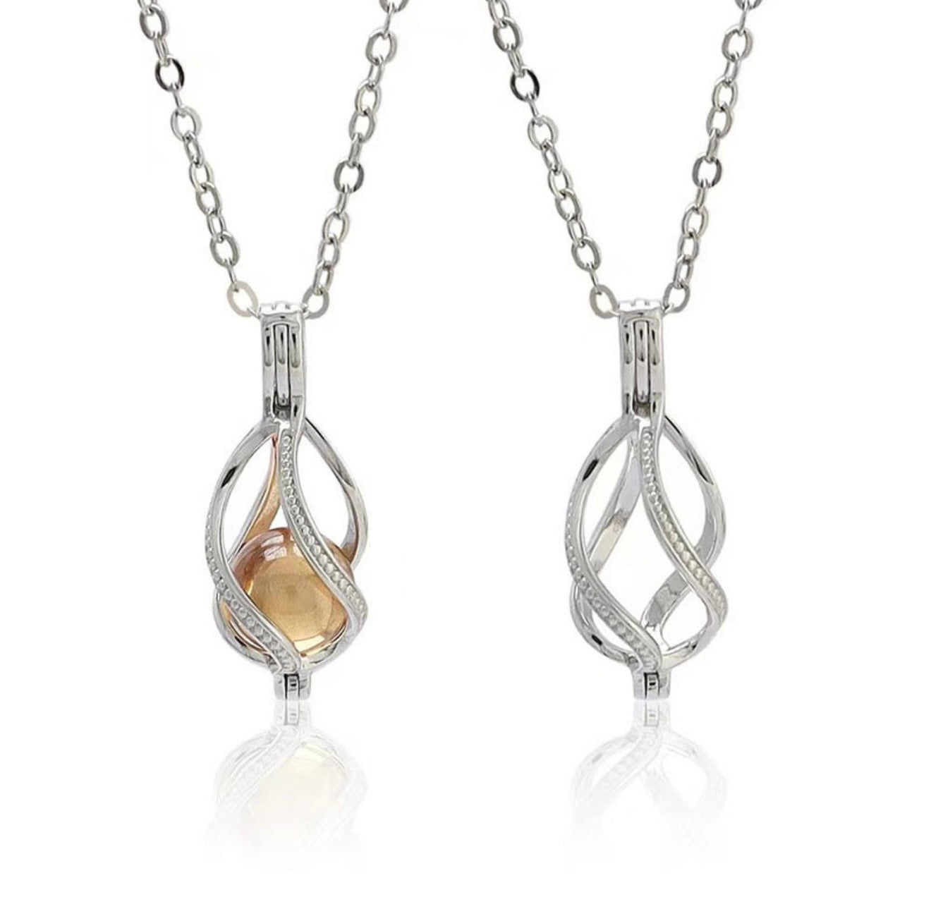 Forever Twisted Cage Necklace Pendent