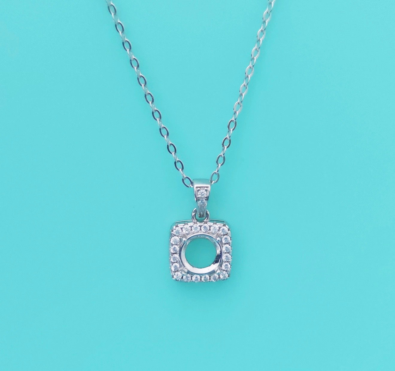 Square Cushion Necklace