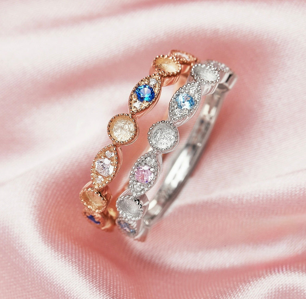 Layla Ring with multiple birthstone colors