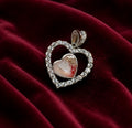 Heart Halo Necklace Pendent