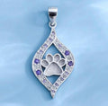 Eternal Paw Print Necklace