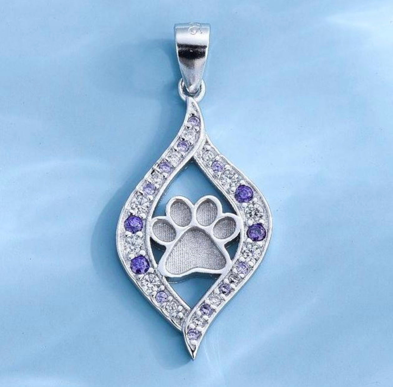 Eternal Paw Print Necklace