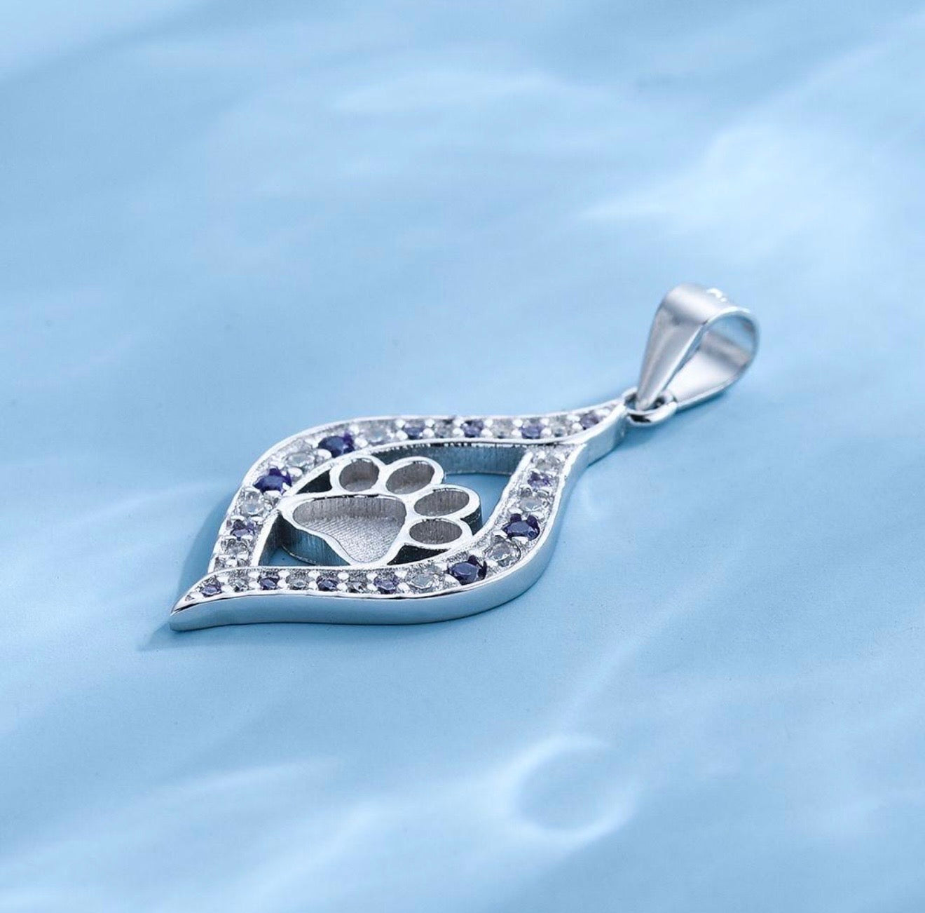 Eternal Paw Print Necklace