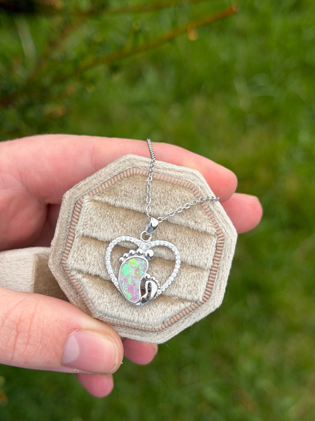 Baby Footprint Necklace Pendent