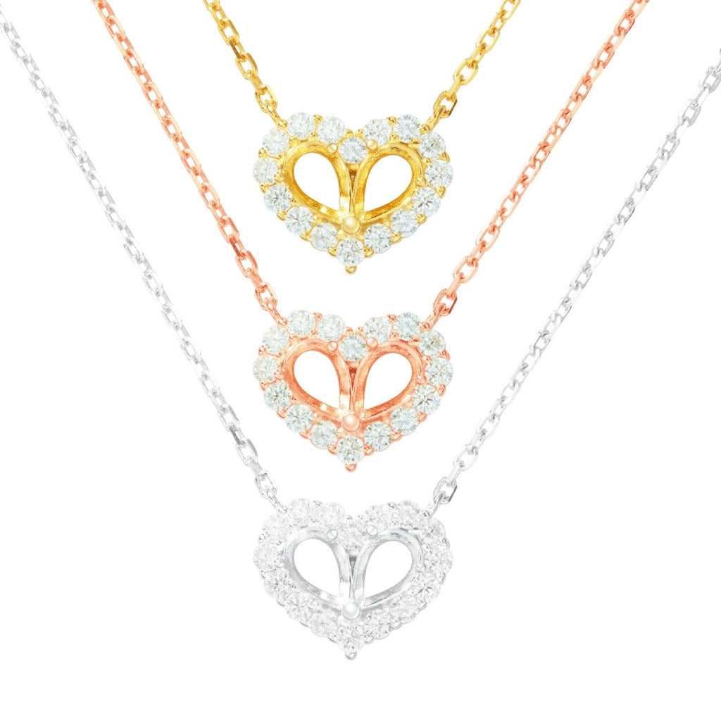 Pear Heart Necklace