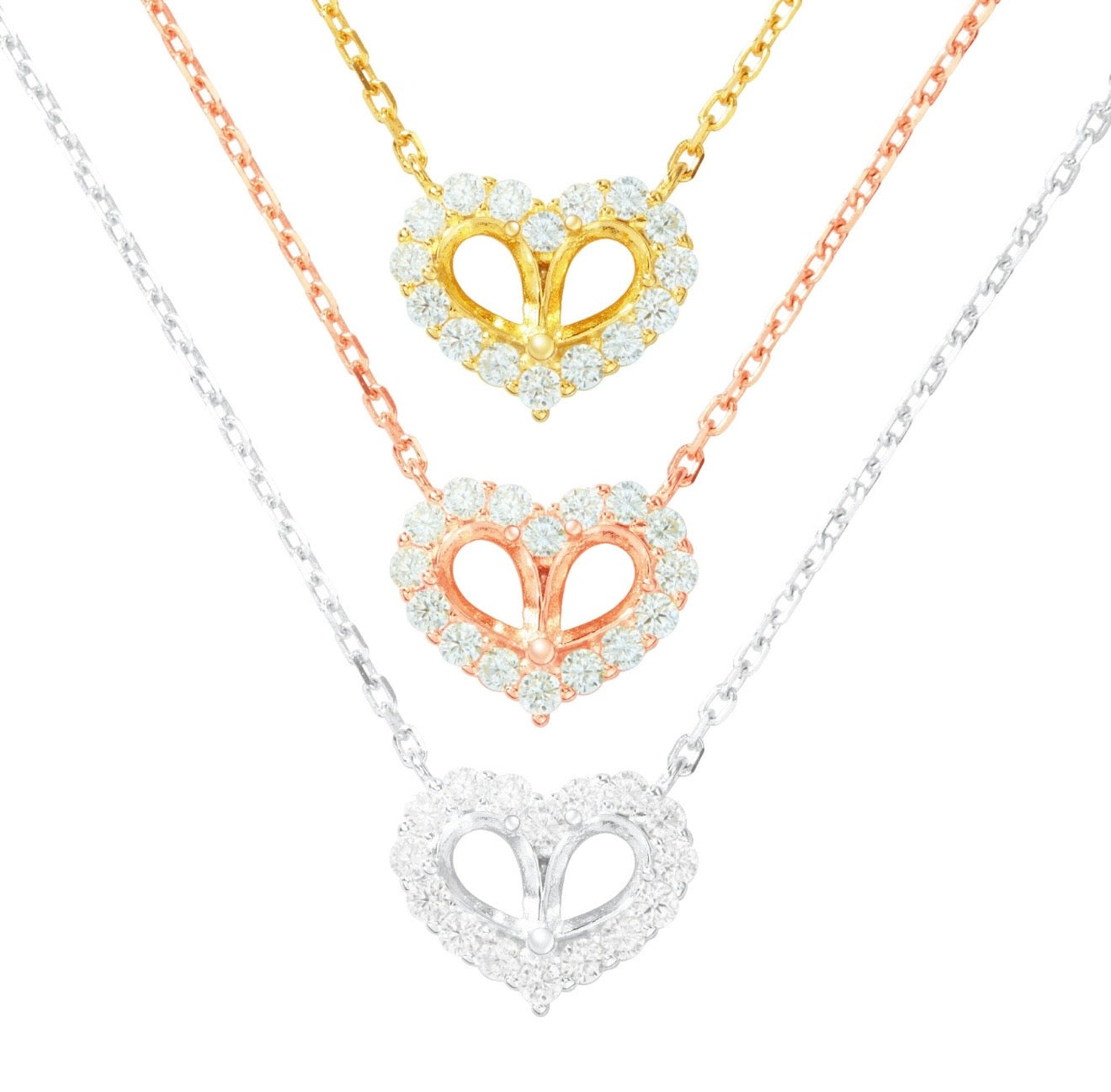 Pear Heart Necklace