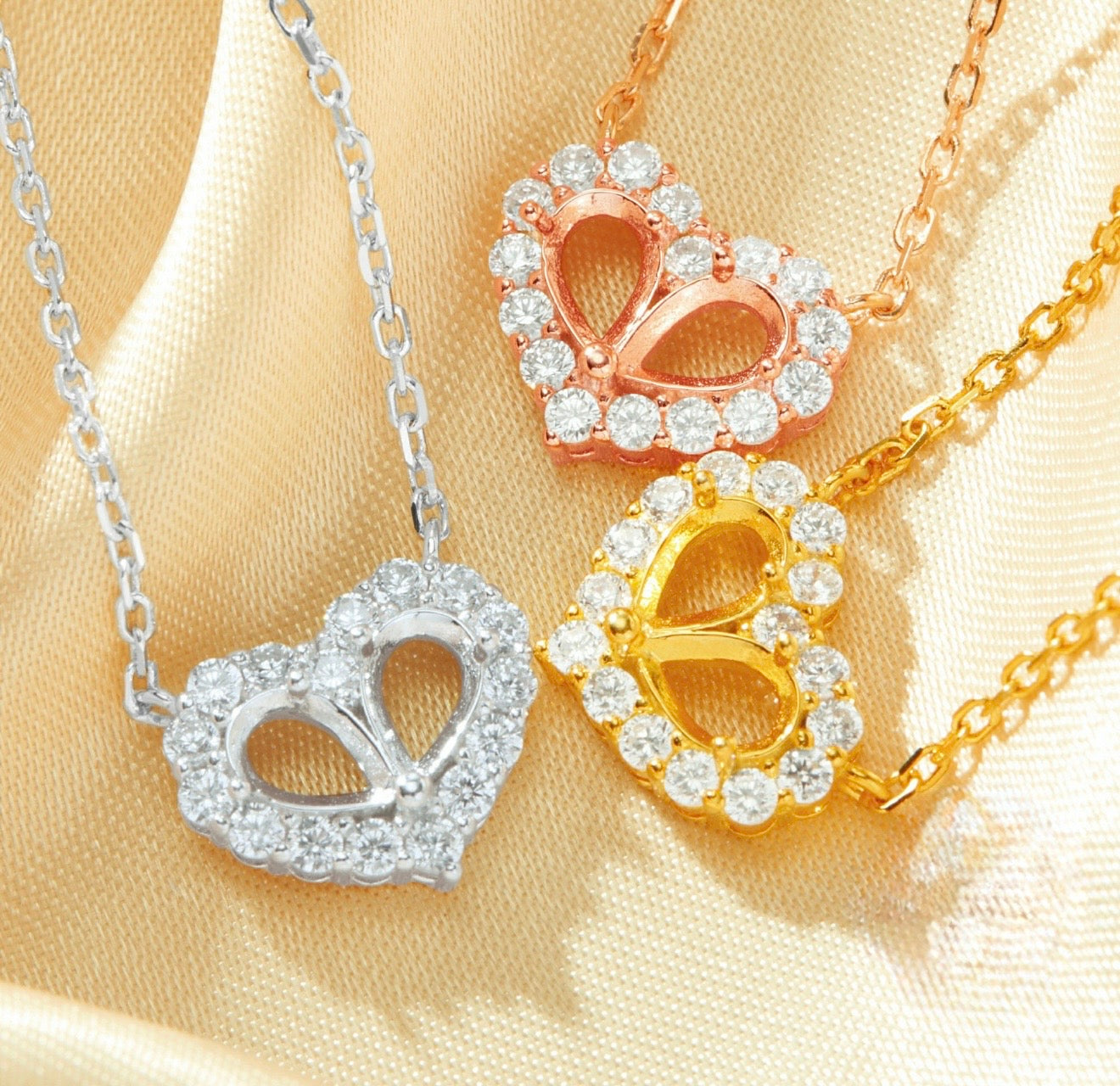 Pear Heart Necklace